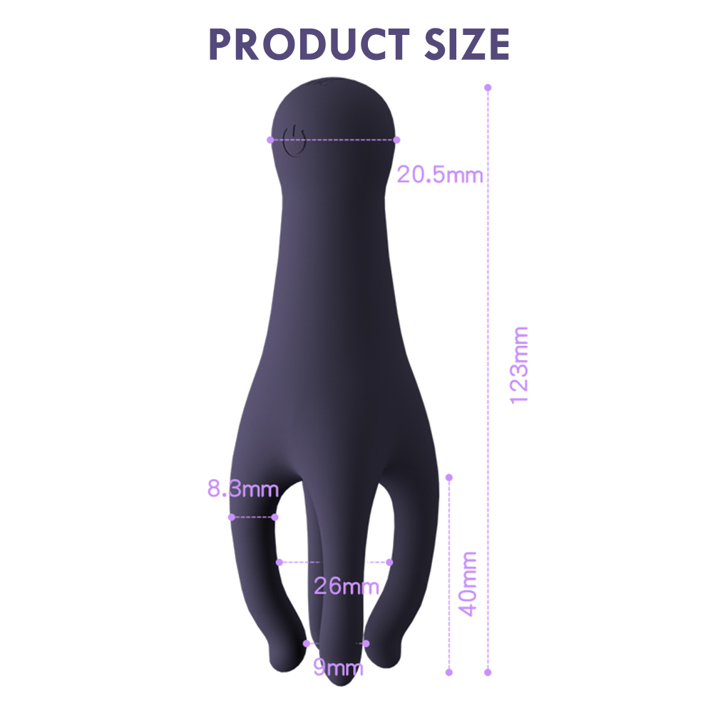 Male Masturbator Penis Glans Trainer - Vibrating Stimulator with 10 Modes