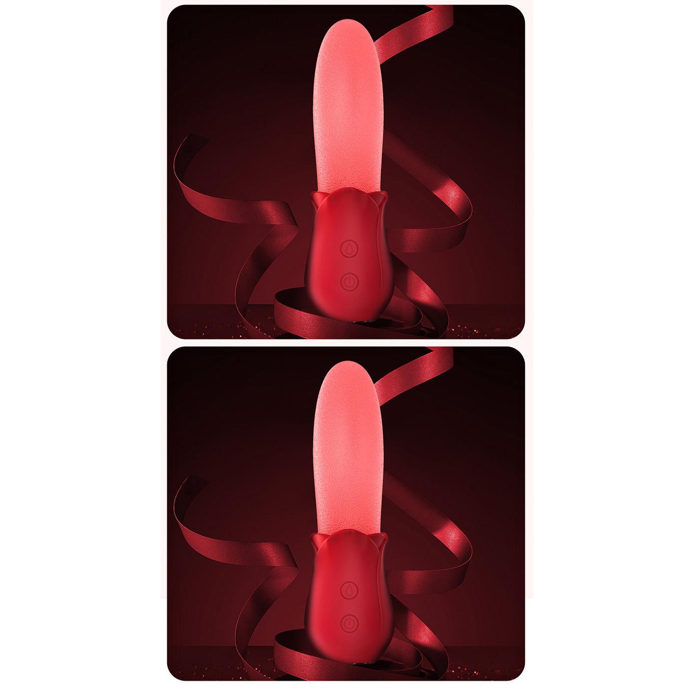 Powerful Tongue Vibrator for Women - Realistic Licking Clitoral Stimulator Massager with 3 Speeds & 7 Vibration Modes