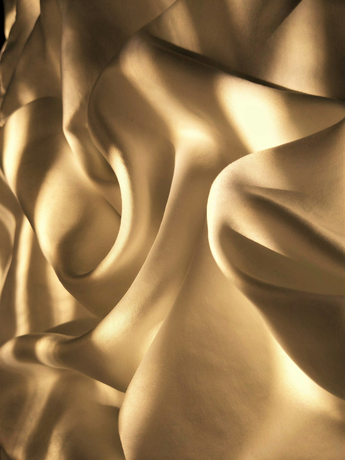 Gold silk in soft light