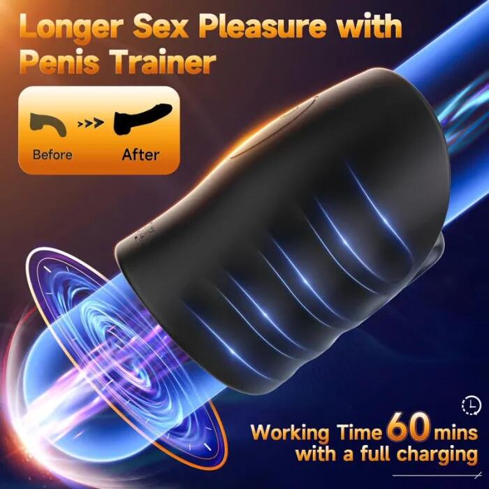 App-Controlled Male Masturbator Vibrator