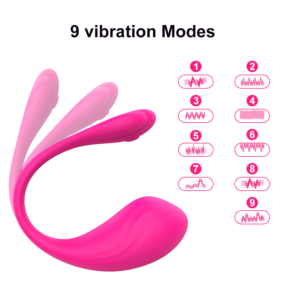 APP Remote Control G-spot Wearable Vibrator with 9 Vibration Modes
