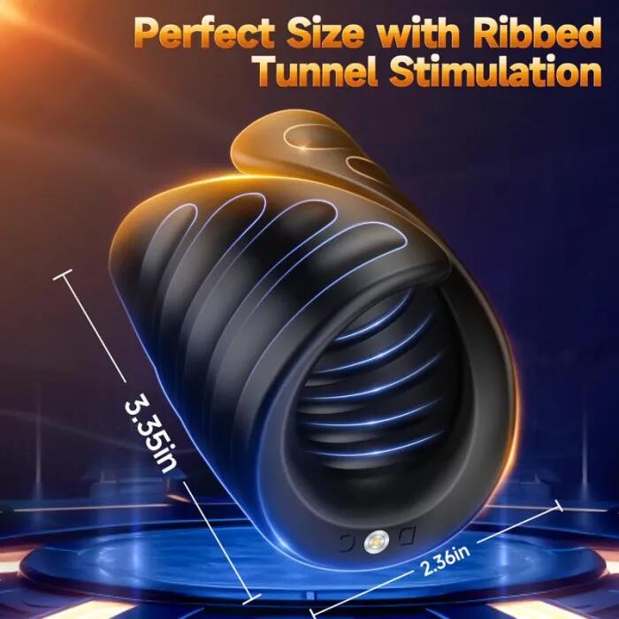 App-Controlled Male Masturbator Vibrator