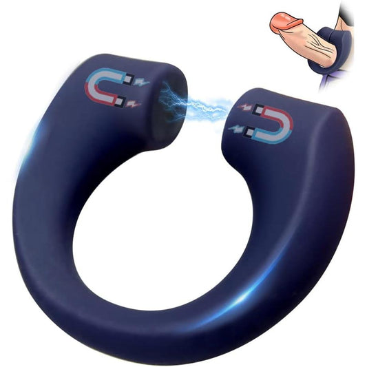Magnetic Adjustable Cock Ring with 10 Vibration Modes including Remote