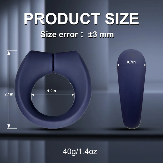 Magnetic Adjustable Cock Ring with 10 Vibration Modes including Remote