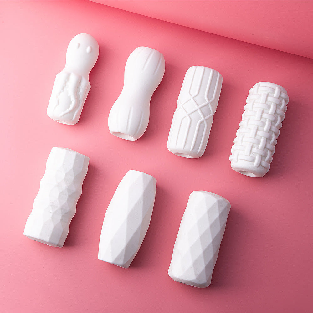 Male Masturbator Sex Toys for Men - Pocket Pussy Stroker with 7 Interchangeable Textured Sleeves