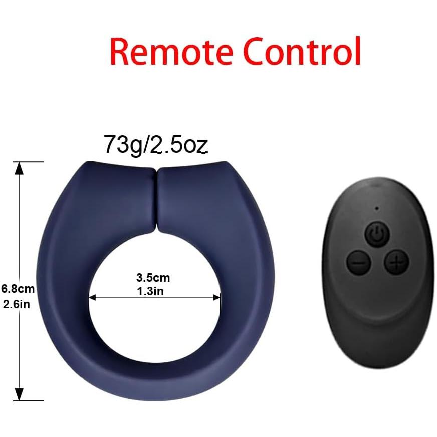 Magnetic Adjustable Cock Ring with 10 Vibration Modes including Remote