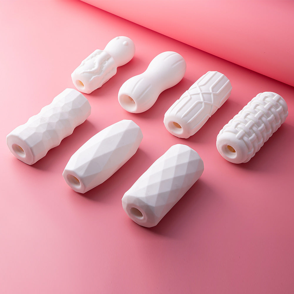 Male Masturbator Sex Toys for Men - Pocket Pussy Stroker with 7 Interchangeable Textured Sleeves