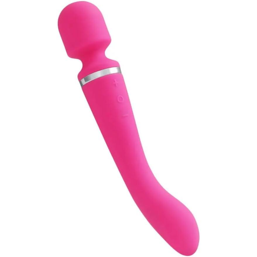 Plasir Waterproof Dual-Head Vibrator – 20 Vibration Modes, USB Rechargeable