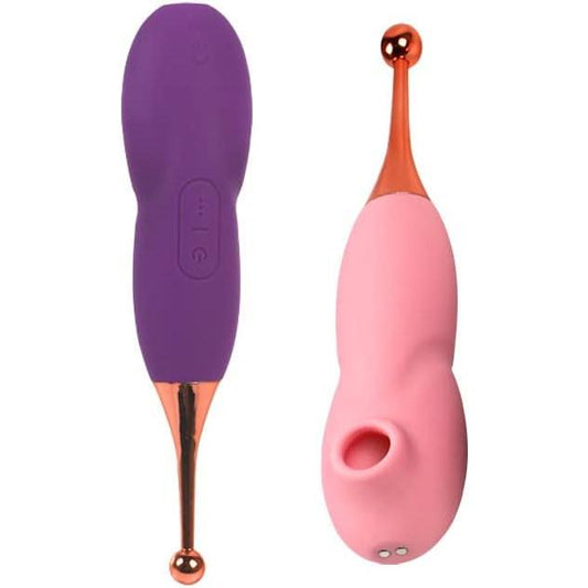 Plaisir Honey Bean Dual Clitoral Vibrator – 7-Speed Suction & Vibration