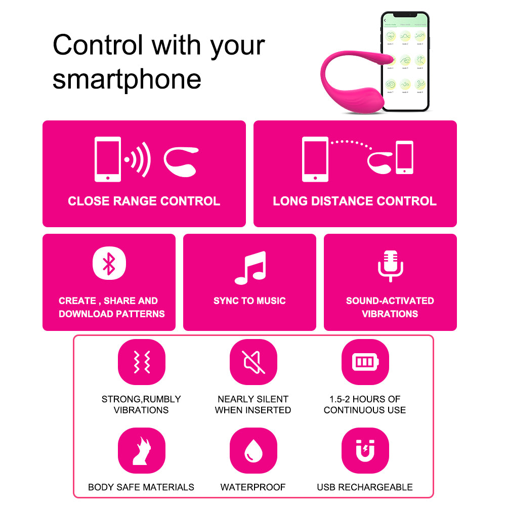 APP Remote Control G-spot Wearable Vibrator with 9 Vibration Modes