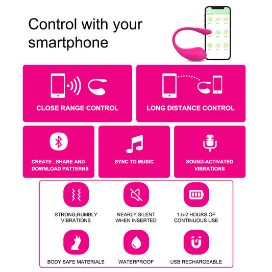 APP Remote Control G-spot Wearable Vibrator with 9 Vibration Modes