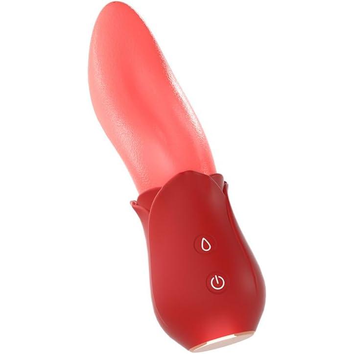 Powerful Tongue Vibrator for Women - Realistic Licking Clitoral Stimulator Massager with 3 Speeds & 7 Vibration Modes