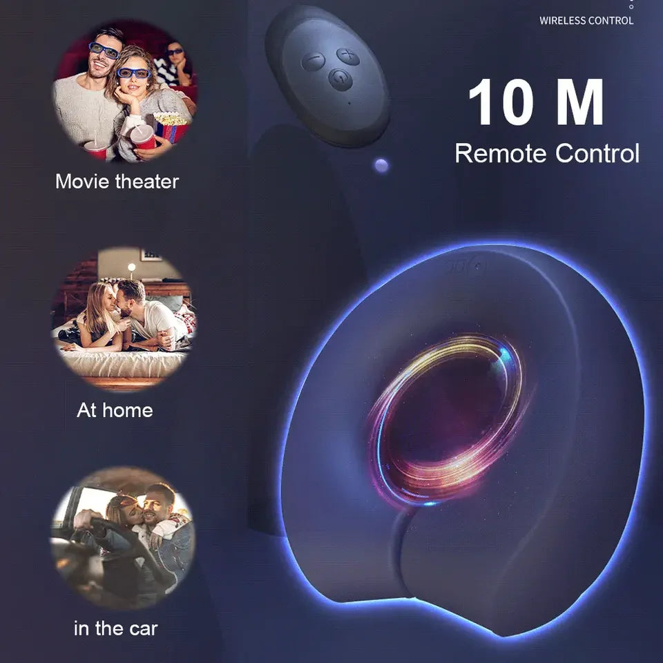 Magnetic Adjustable Cock Ring with 10 Vibration Modes including Remote