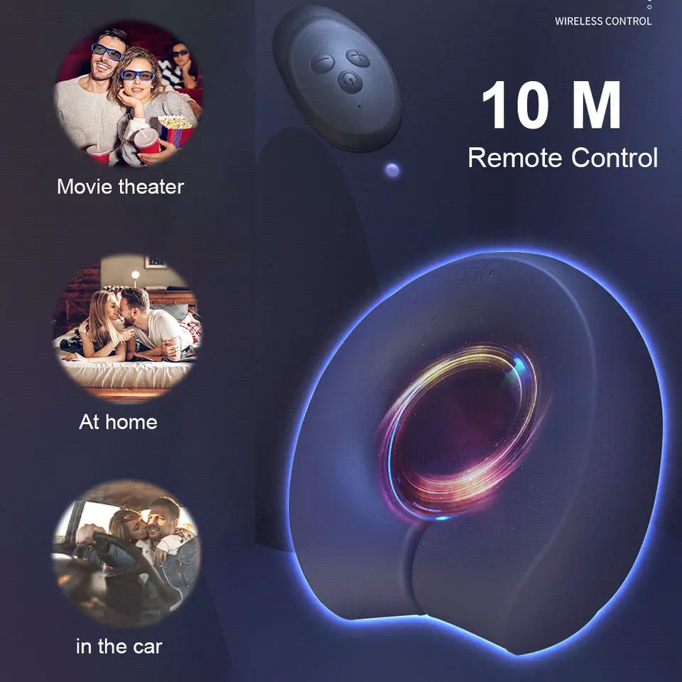 Magnetic Adjustable Cock Ring with 10 Vibration Modes including Remote