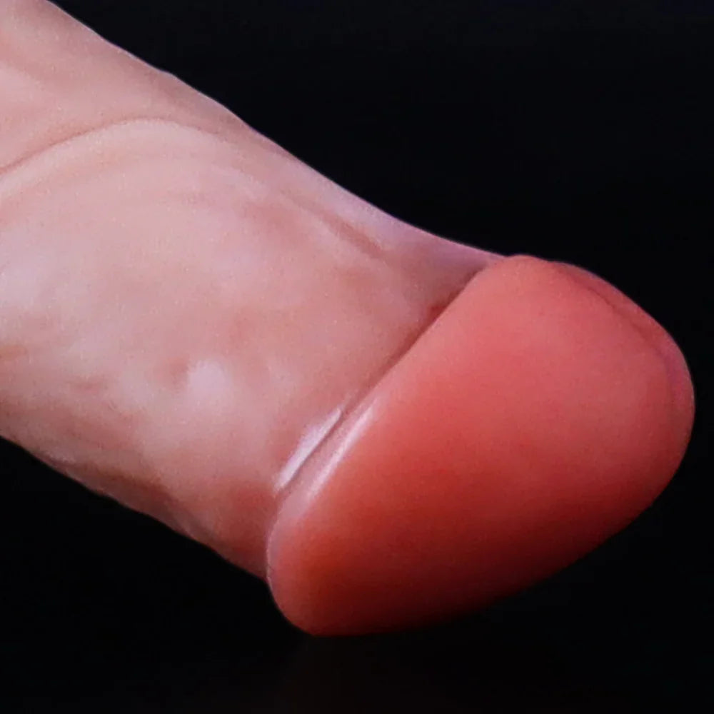 15.2 cm Thrusting, heating,  Panty Wearable Handheld Penis with 3 Thrusting & 10 Vibrating Modes, Soft Silicone Dildo