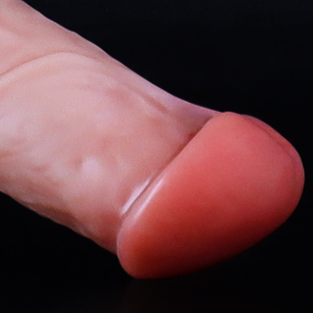 15.2 cm Thrusting, heating,  Panty Wearable Handheld Penis with 3 Thrusting & 10 Vibrating Modes, Soft Silicone Dildo