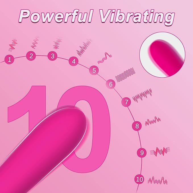 Plaisir Travel Size 10 Mode Silicone Vibrator for Women