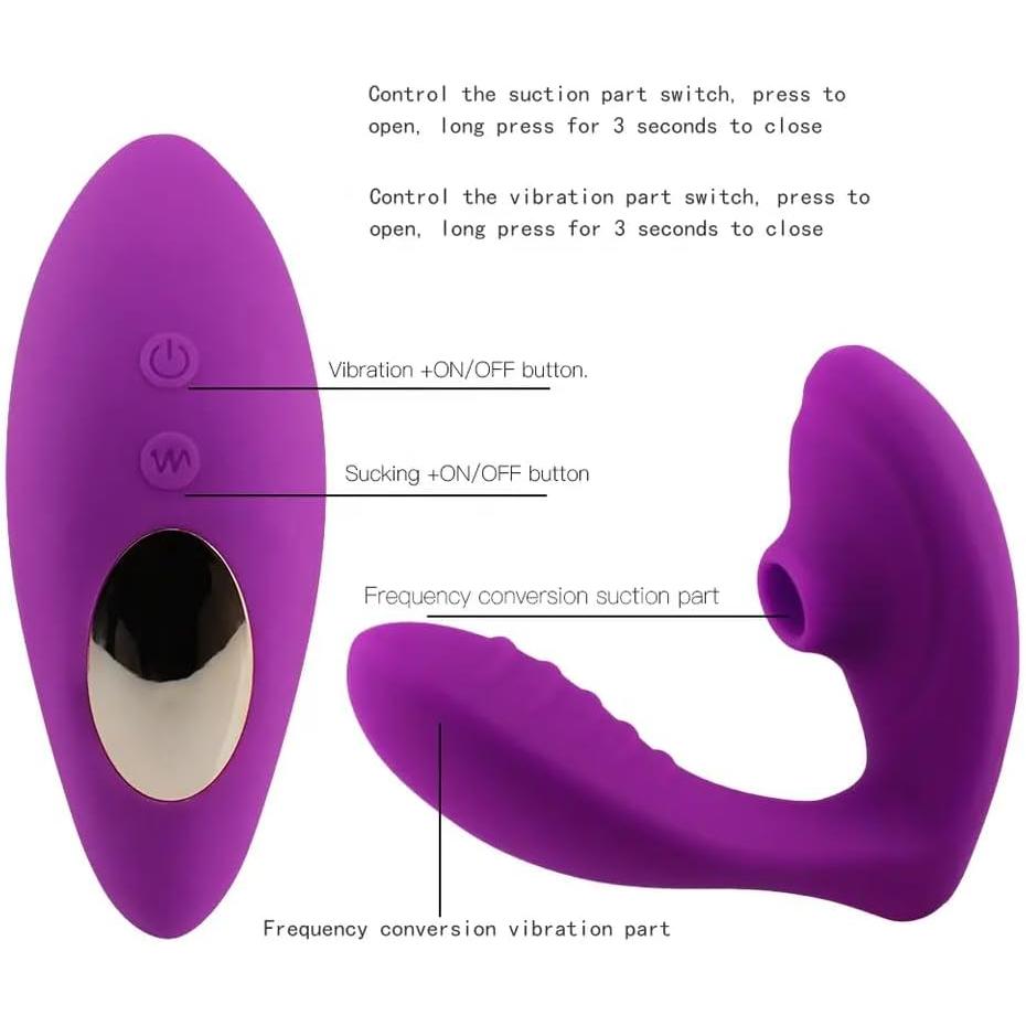 Plaisir Mary 3-in-1 Rechargeable Silicone Stimulator with 10 Settings