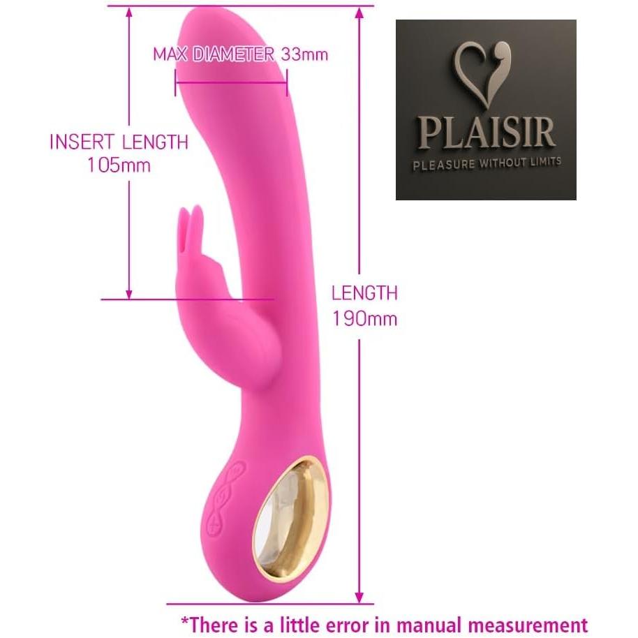 Plaisir Heated Rabbit Vibrator for Women with 10 Vibration modes and 5 speeds