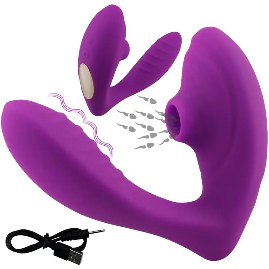 Plaisir Mary 3-in-1 Rechargeable Silicone Stimulator with 10 Settings