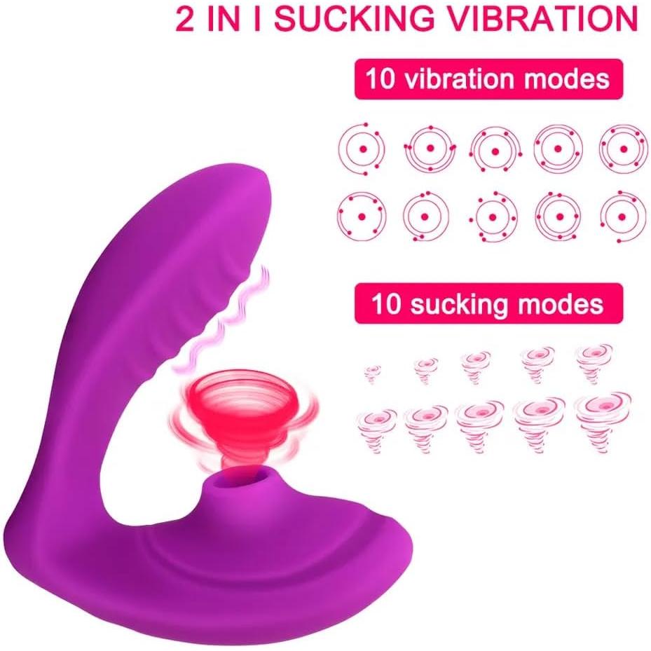 Plaisir Mary 3-in-1 Rechargeable Silicone Stimulator with 10 Settings