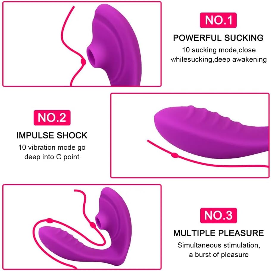 Plaisir Mary 3-in-1 Rechargeable Silicone Stimulator with 10 Settings