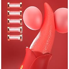 Powerful Tongue Vibrator for Women - Realistic Licking Clitoral Stimulator Massager with 3 Speeds & 7 Vibration Modes