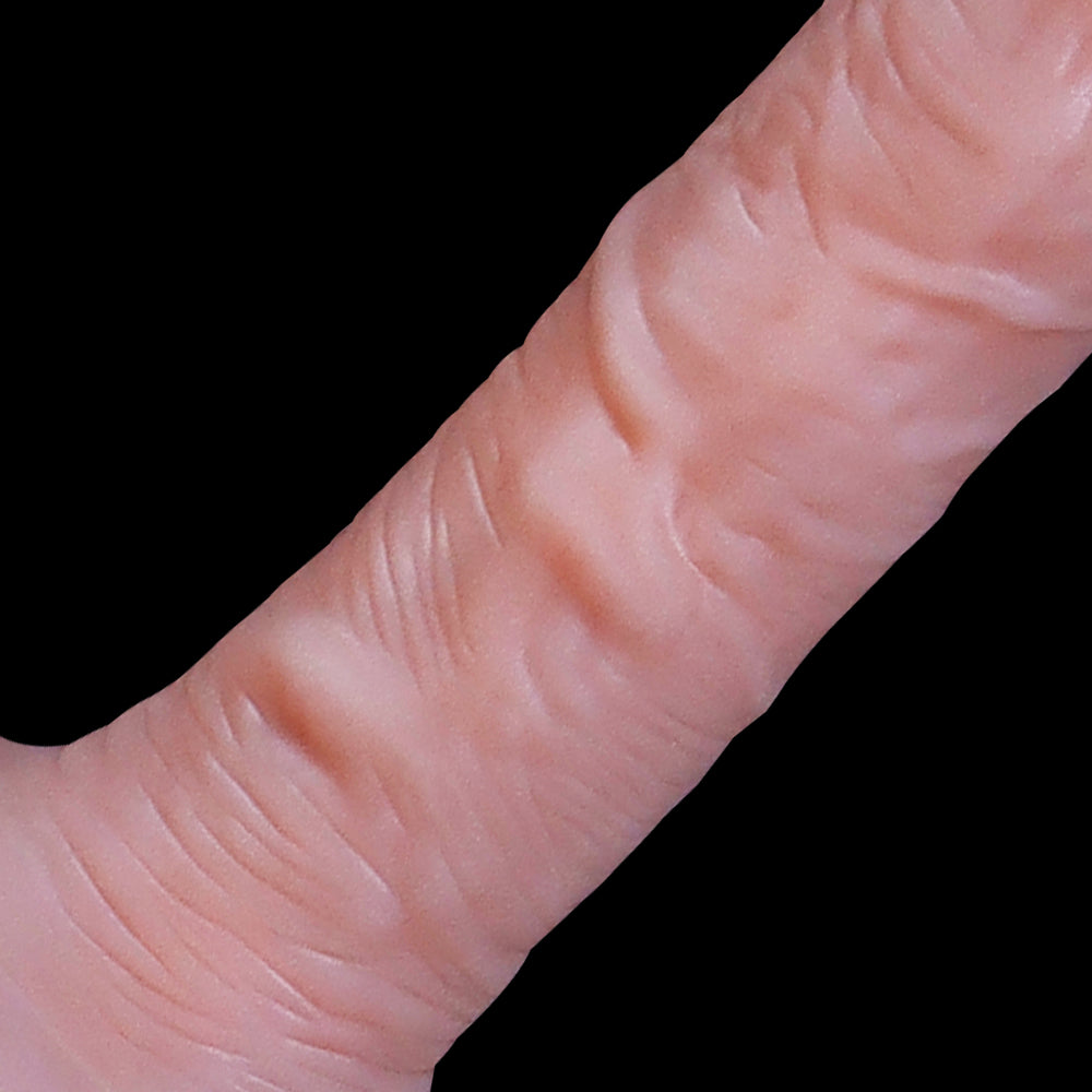 15.2 cm Thrusting, heating,  Panty Wearable Handheld Penis with 3 Thrusting & 10 Vibrating Modes, Soft Silicone Dildo