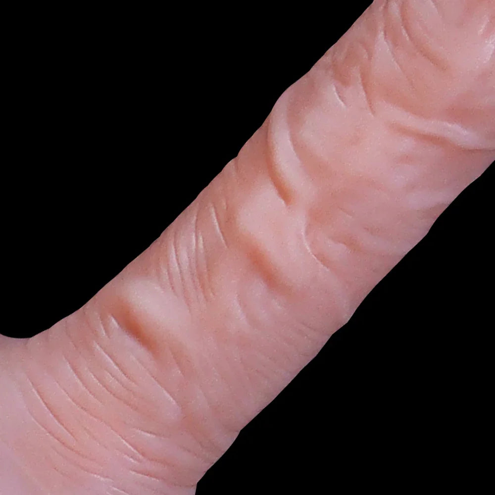 15.2 cm Thrusting, heating,  Panty Wearable Handheld Penis with 3 Thrusting & 10 Vibrating Modes, Soft Silicone Dildo