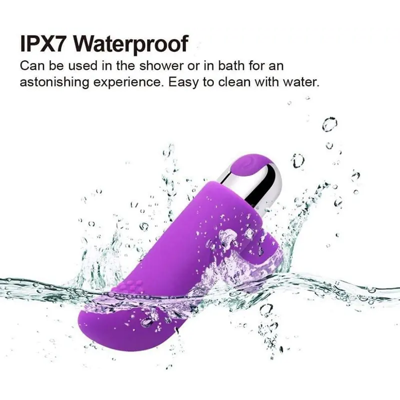 Plaisir Finger Vibrator for Women - 10 Powerful Vibration Modes, Waterproof Silicone Clitoral Stimulator, Rechargeable Adult Sex Toy with Carry Bag