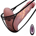 15.2 cm Thrusting, heating,  Panty Wearable Handheld Penis with 3 Thrusting & 10 Vibrating Modes, Soft Silicone Dildo