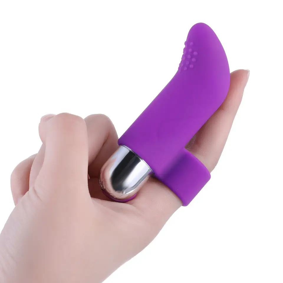 Plaisir Finger Vibrator for Women - 10 Powerful Vibration Modes, Waterproof Silicone Clitoral Stimulator, Rechargeable Adult Sex Toy with Carry Bag