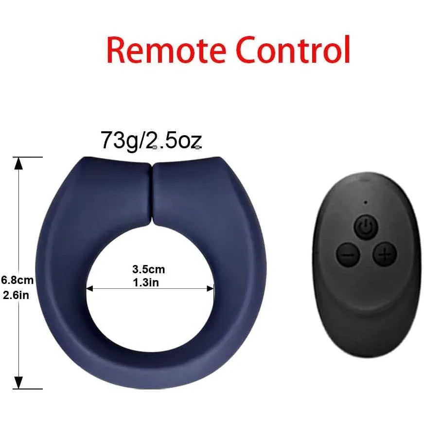 Plaisir magnetic adjustable vibrating cock ring with remote – view 3