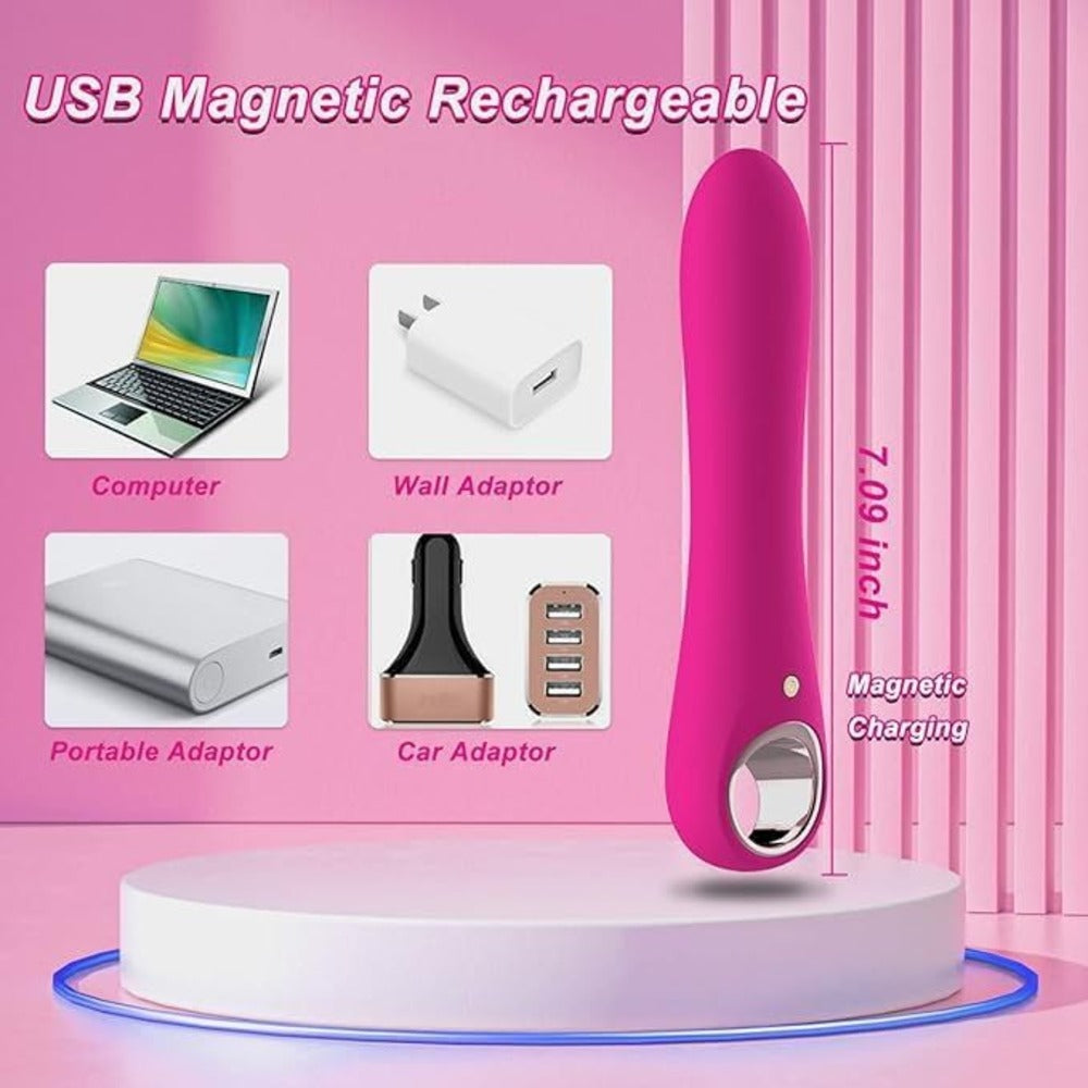Plaisir travel-size 10-mode silicone vibrator – view 2